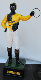 Custom made painted lawn jockey statue 