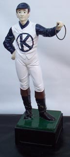 Custom made painted lawn jockey statue 