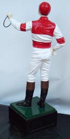 horse racing jockey statue 
