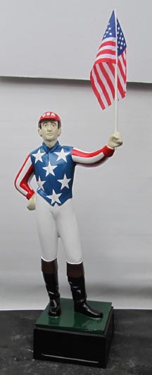uncle sam betsy ross us flag patriotic lawn jockey statue