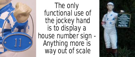 lawn jockey hand sign example
