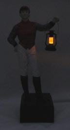 lawn jockey lantern