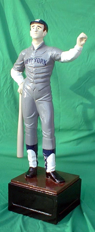 front baseball player home run statue statuary figure figurine