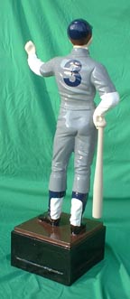 statue of a baseball hall of fame full uniform pic picture cast iron aluminum statue private photo jpg gif avi movie 