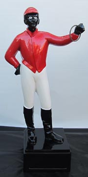 black isaac murphy horse racing jockey statue streamlined jockey